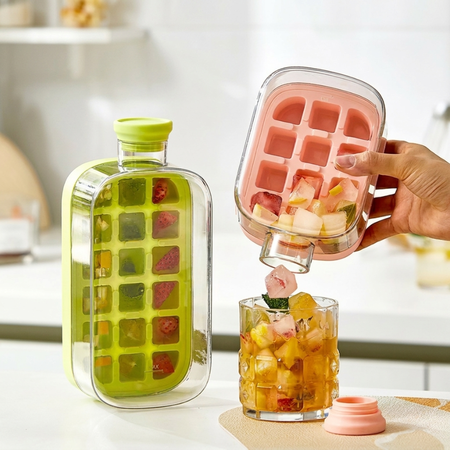 🧊 قنّينة + قالب ثلج في قطعة واحدة! 🍓